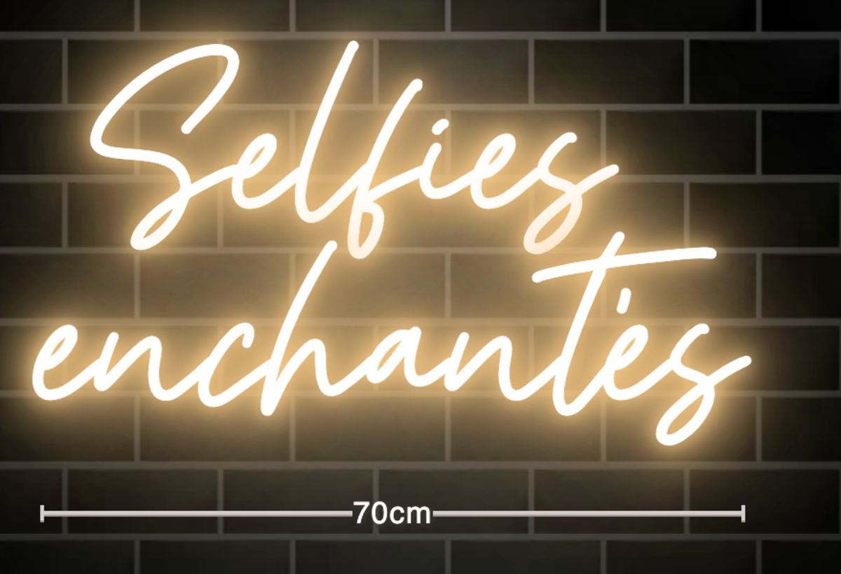 Neon "Selfies enchantés 2"