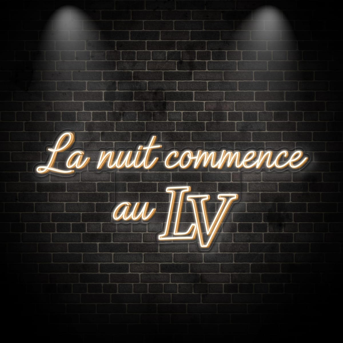 Neon "La nuit commence"