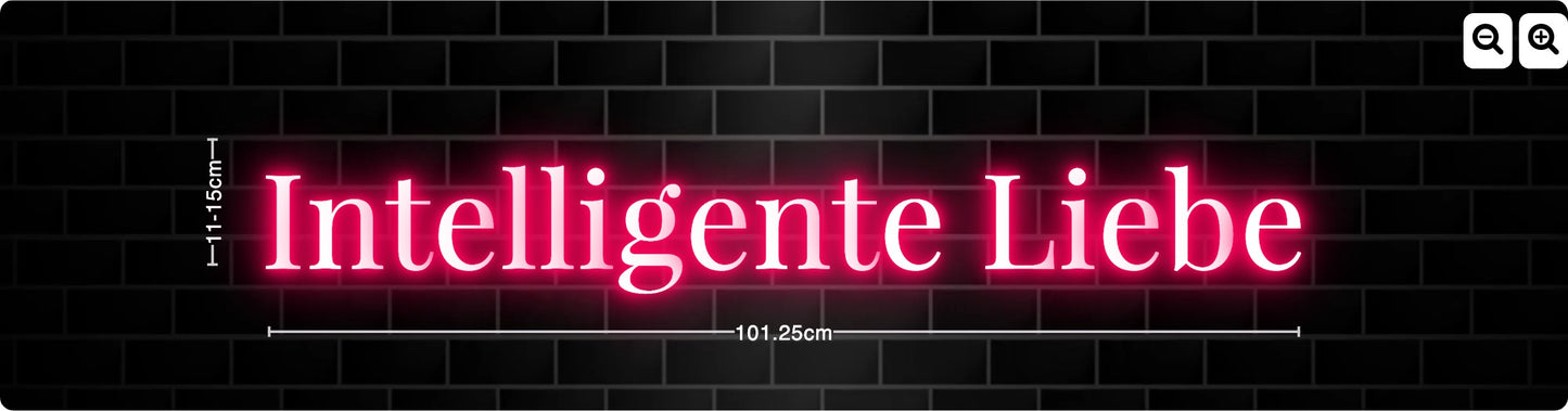 Neon Intelligente Liebe