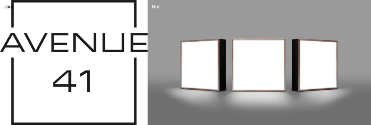 Enseigne Led 3D "Avenue 41"