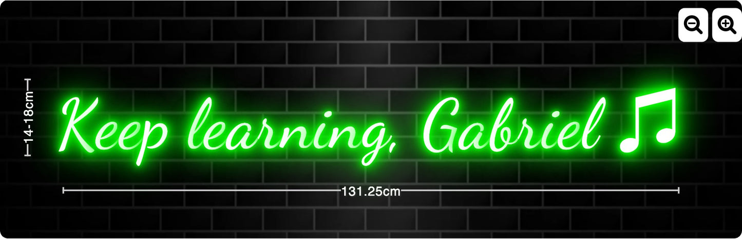 Neon Keep learning, Gabriel ♫