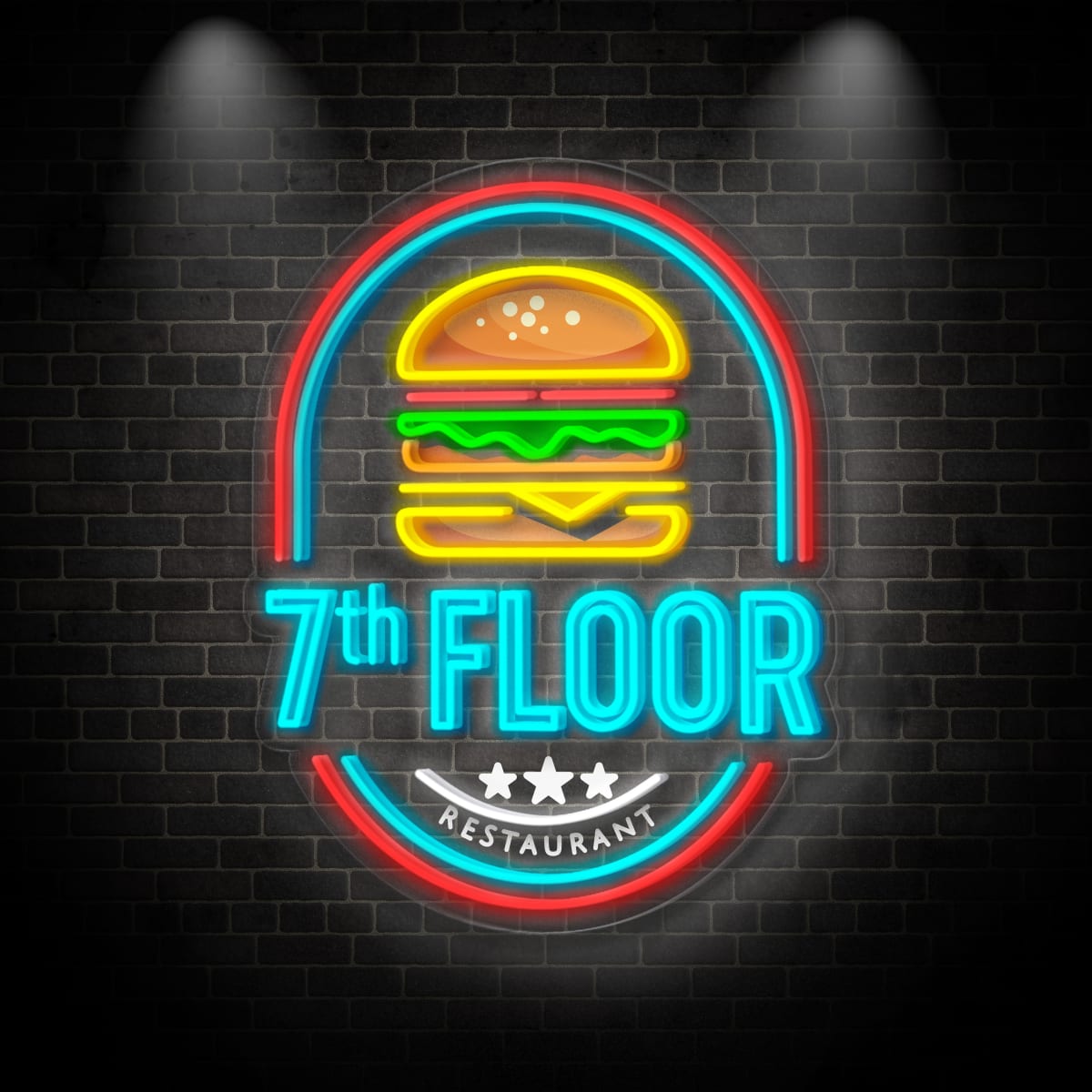 Neon "7th FLOOR"