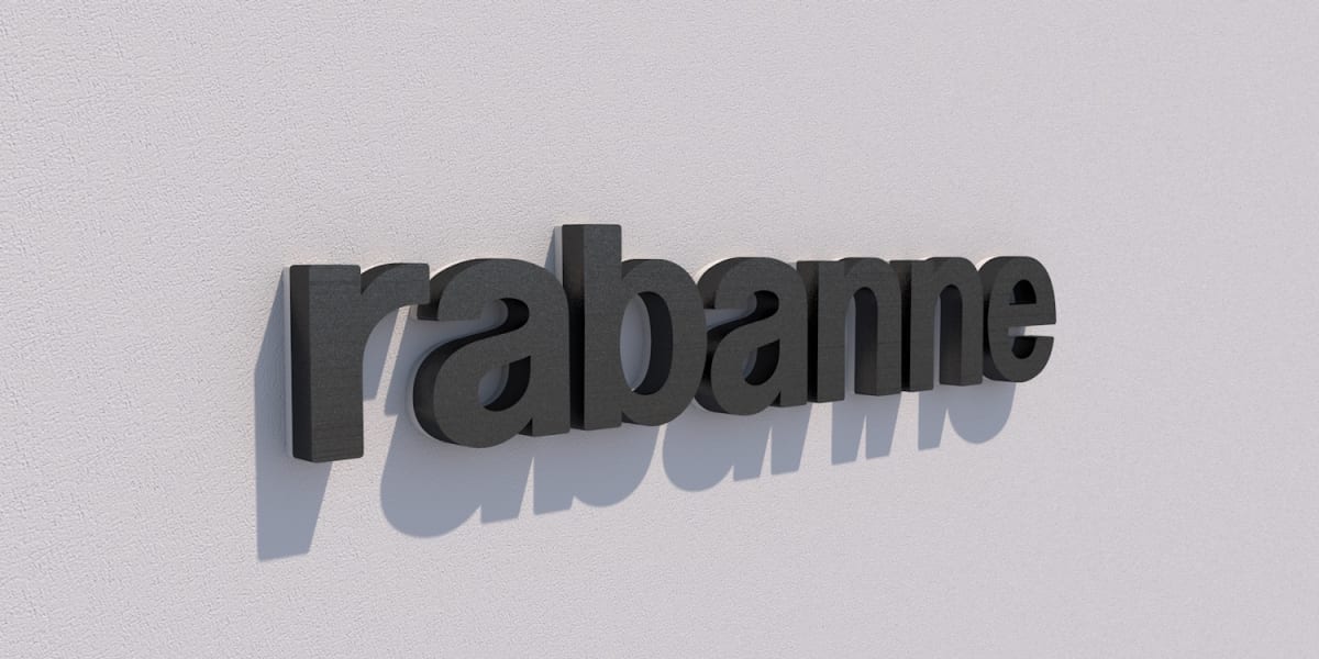 Enseigne Led 3D "rabanne 1"
