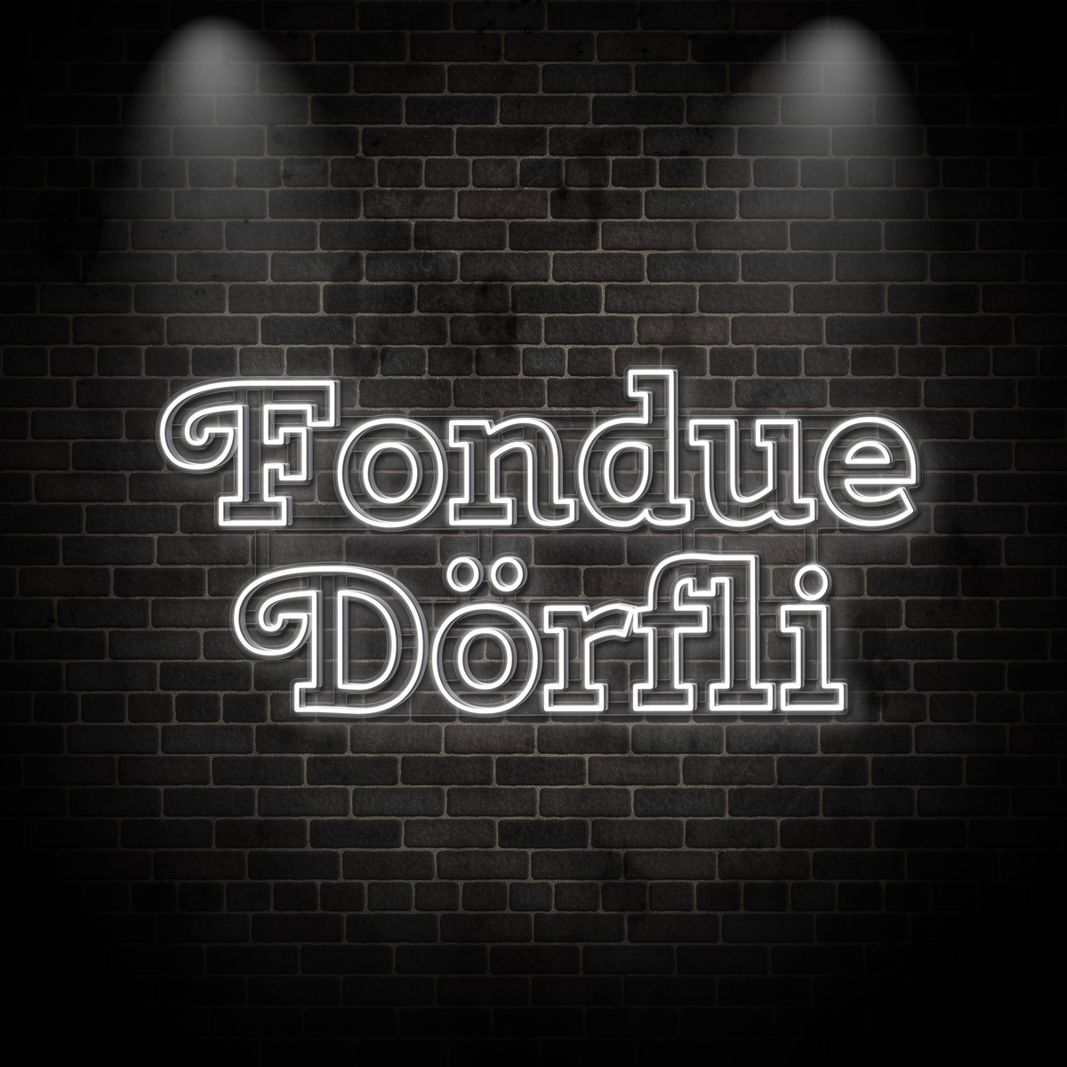 Neon "Fondue Dörfli 2"