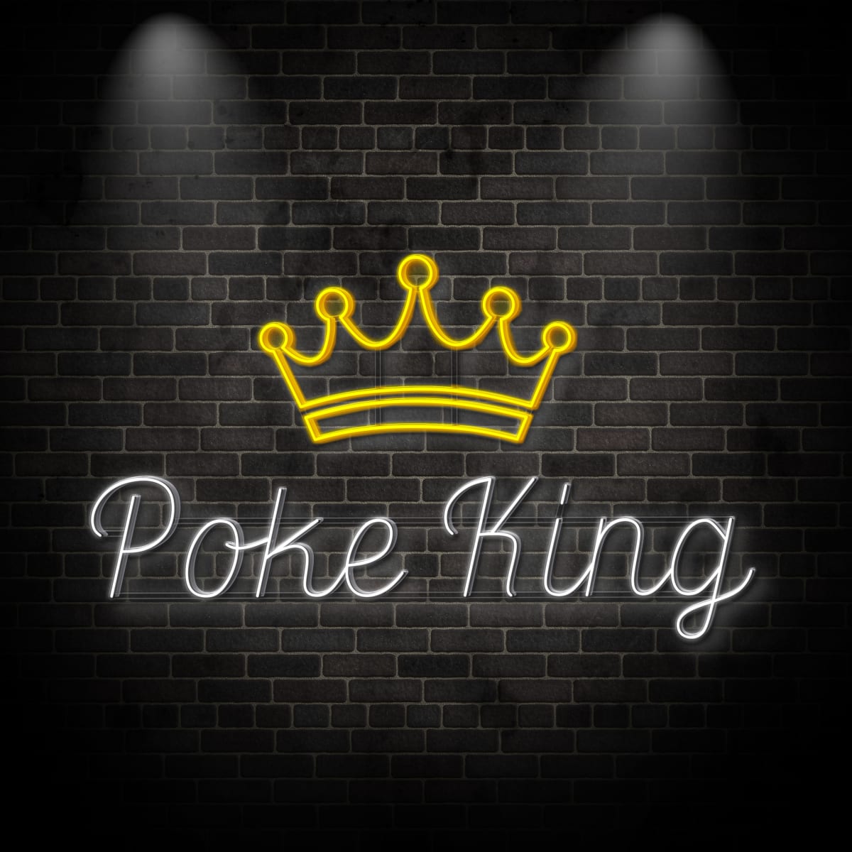 Neon "POKE KING 3"