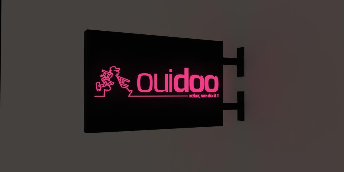 Enseigne Led 3D "ouidoo"