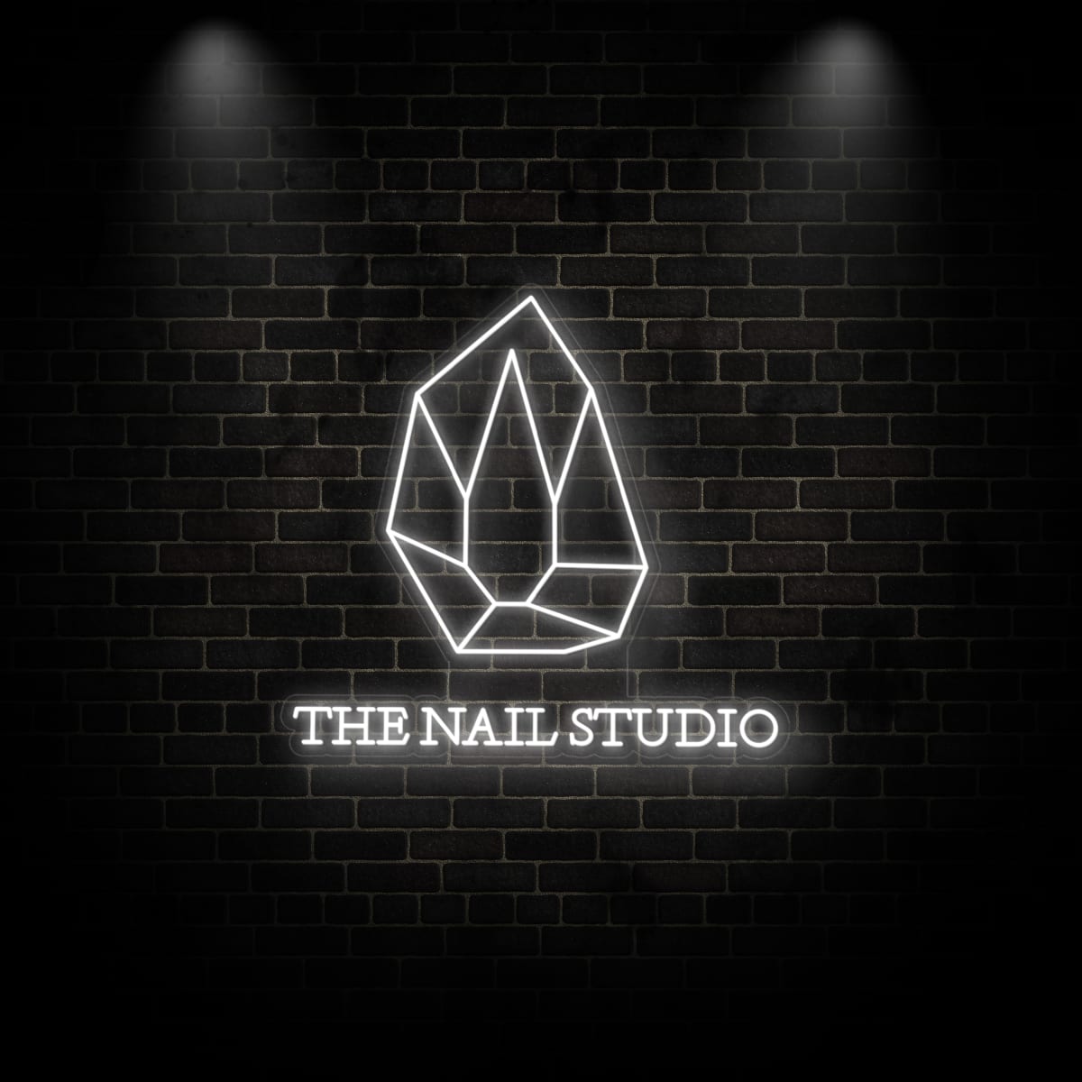 Neon "stone+THE NAIL STUDIO 1"