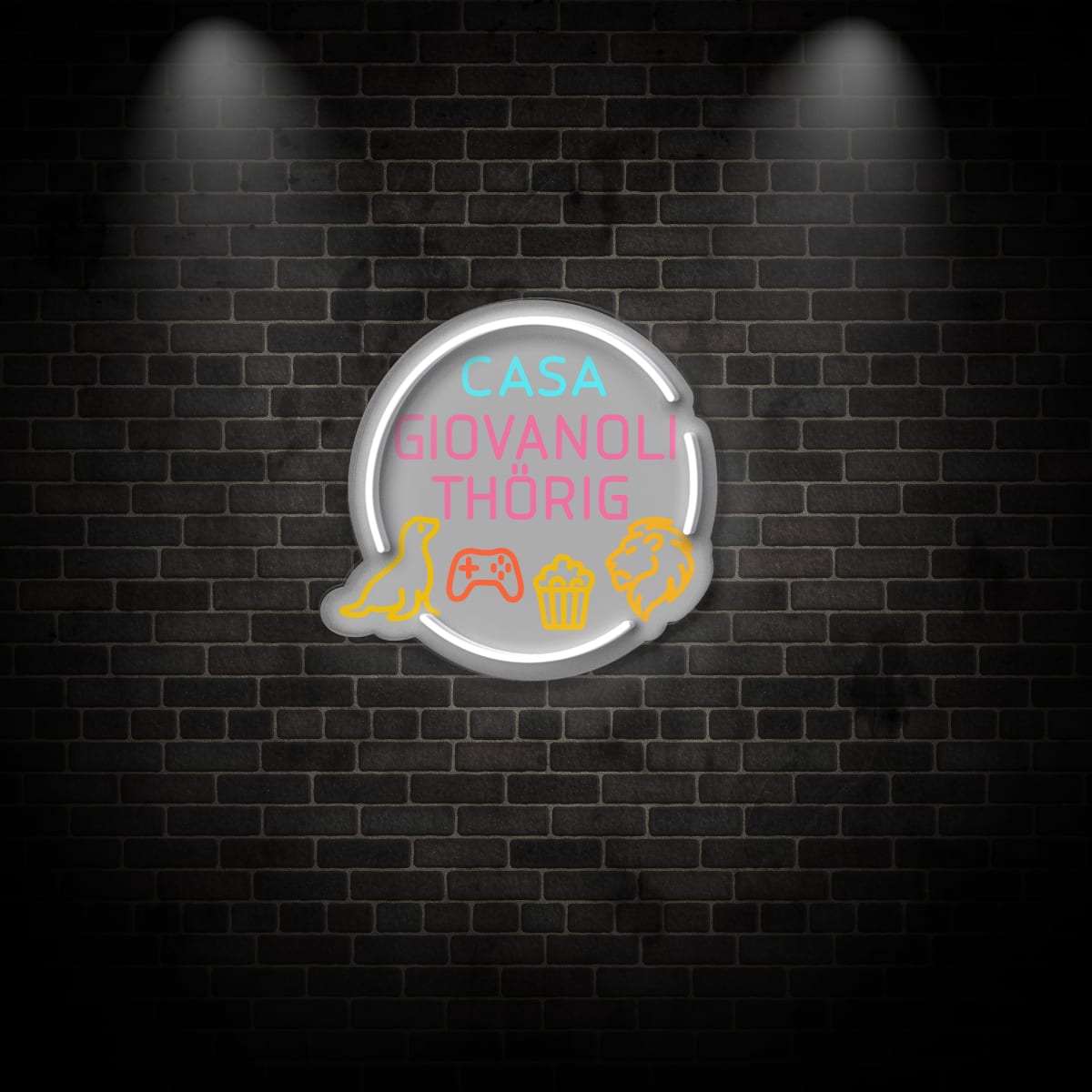 Neon "CASA GIOVANOLI THORIG 1"