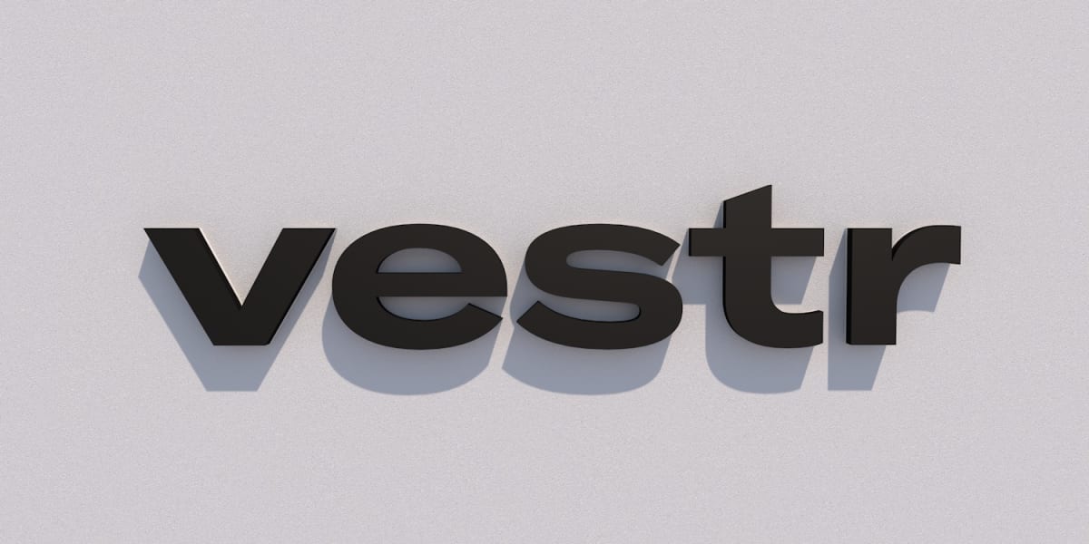 3D-LED-Schild "vestr"