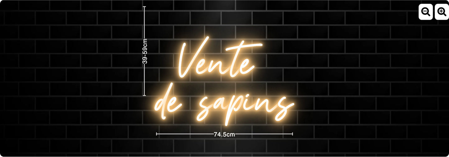Neon Vente 
de sapins