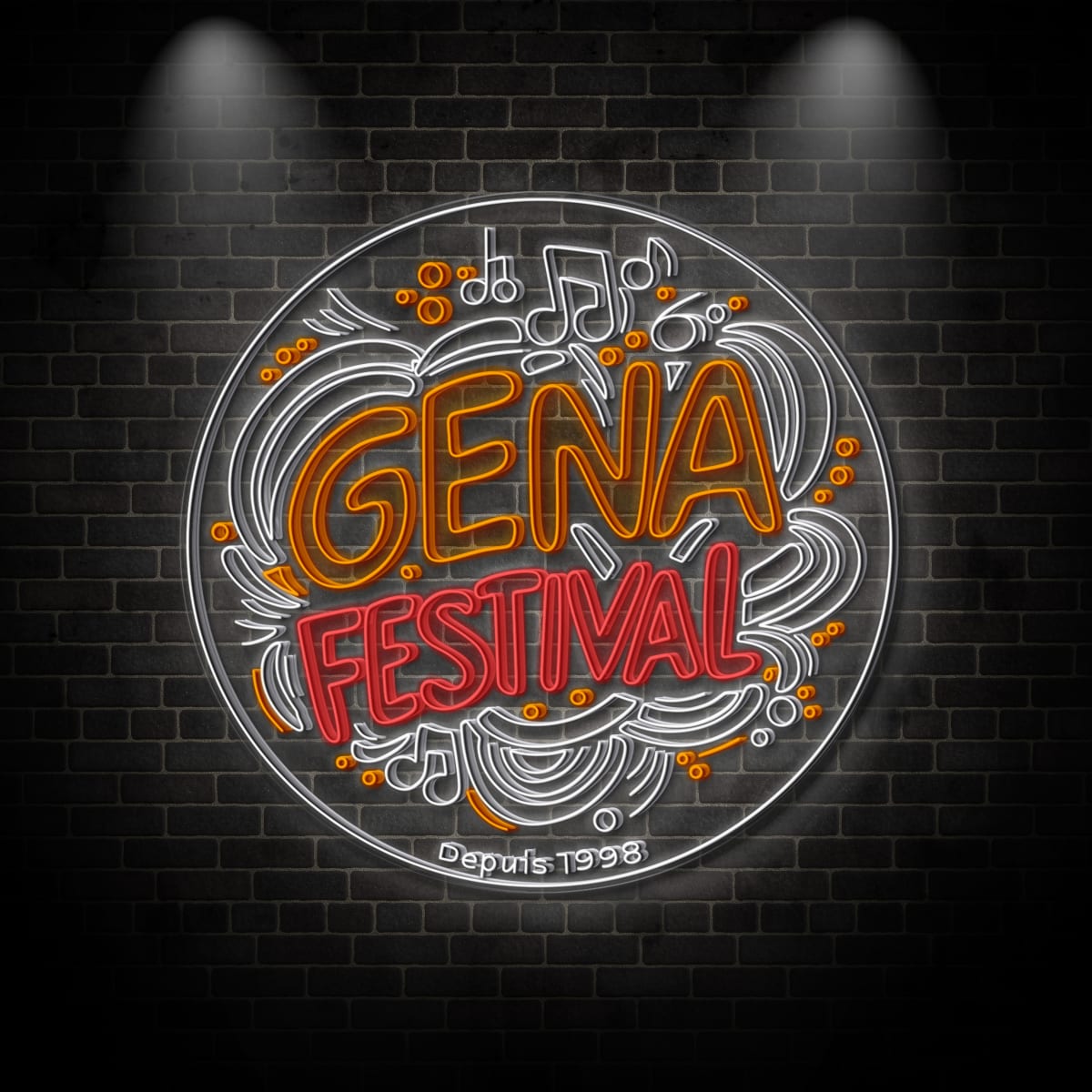 Neon "GENA FESTIVAL"