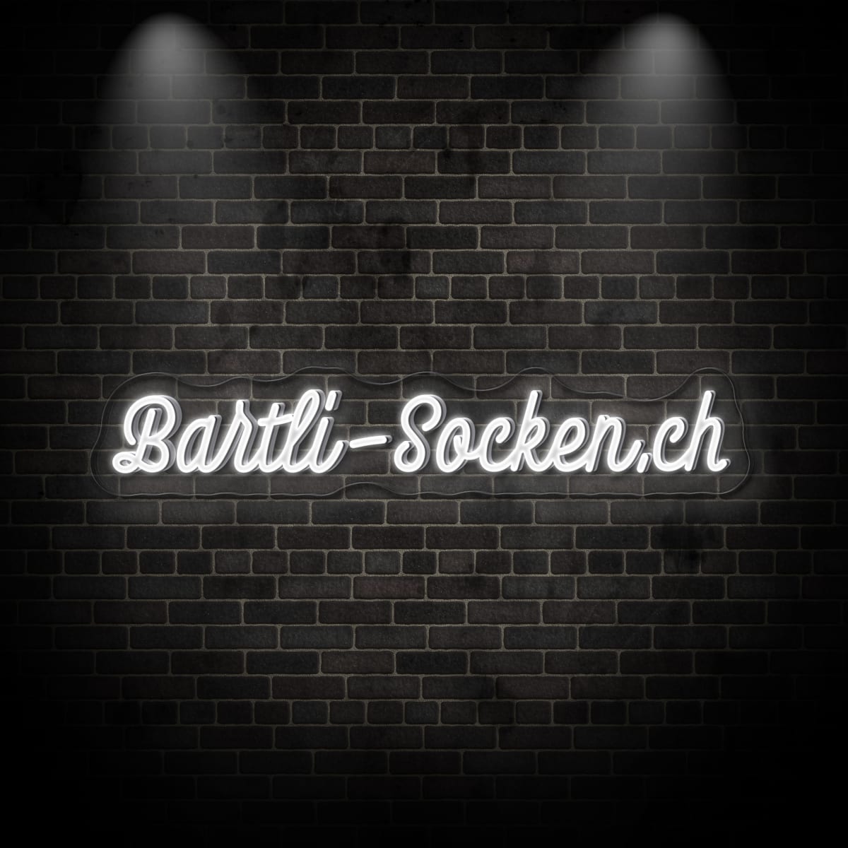 Neon "Bartli-Socken.ch"