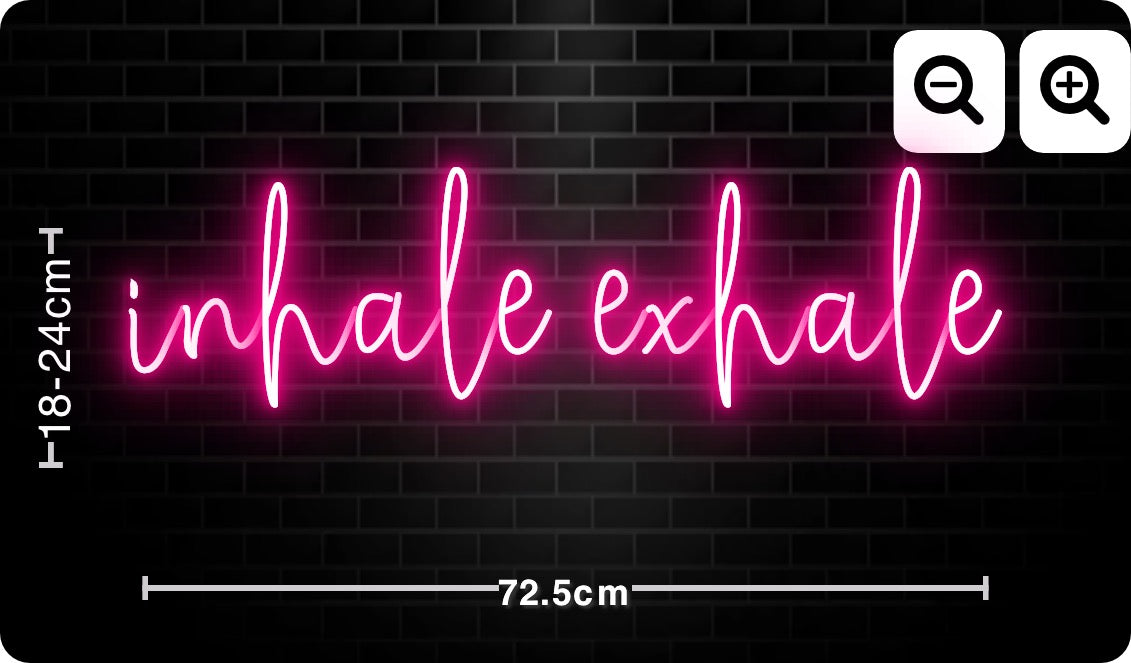 Neon inhale exhale