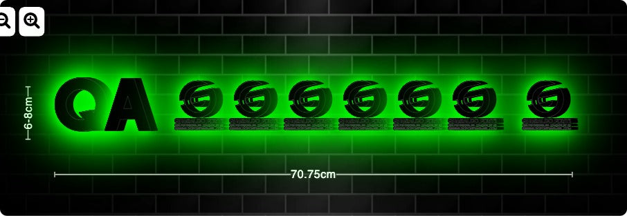 3D LED SIGN QA 127812 1