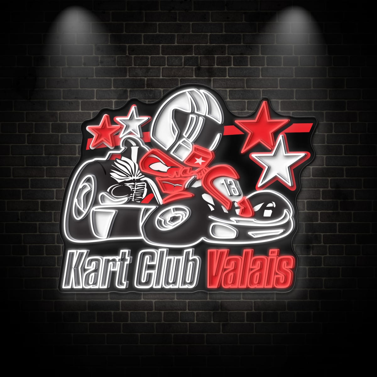 Neon "Kart Club Valais"