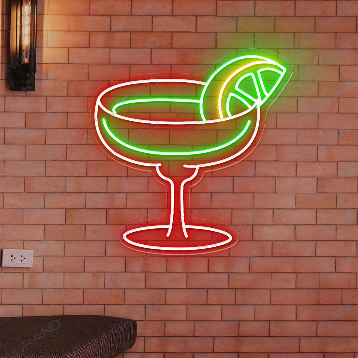 Enseigne lumineuse à LED pour bar Margarita