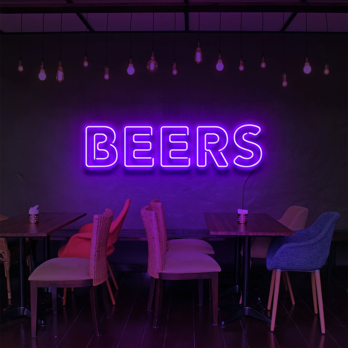 "Beers" Enseigne Néon pour Bars & Restaurants