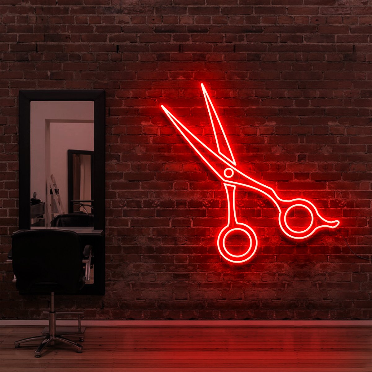 "Clippers" Enseigne Lumineuse pour Salons de Coiffure & Barbiers