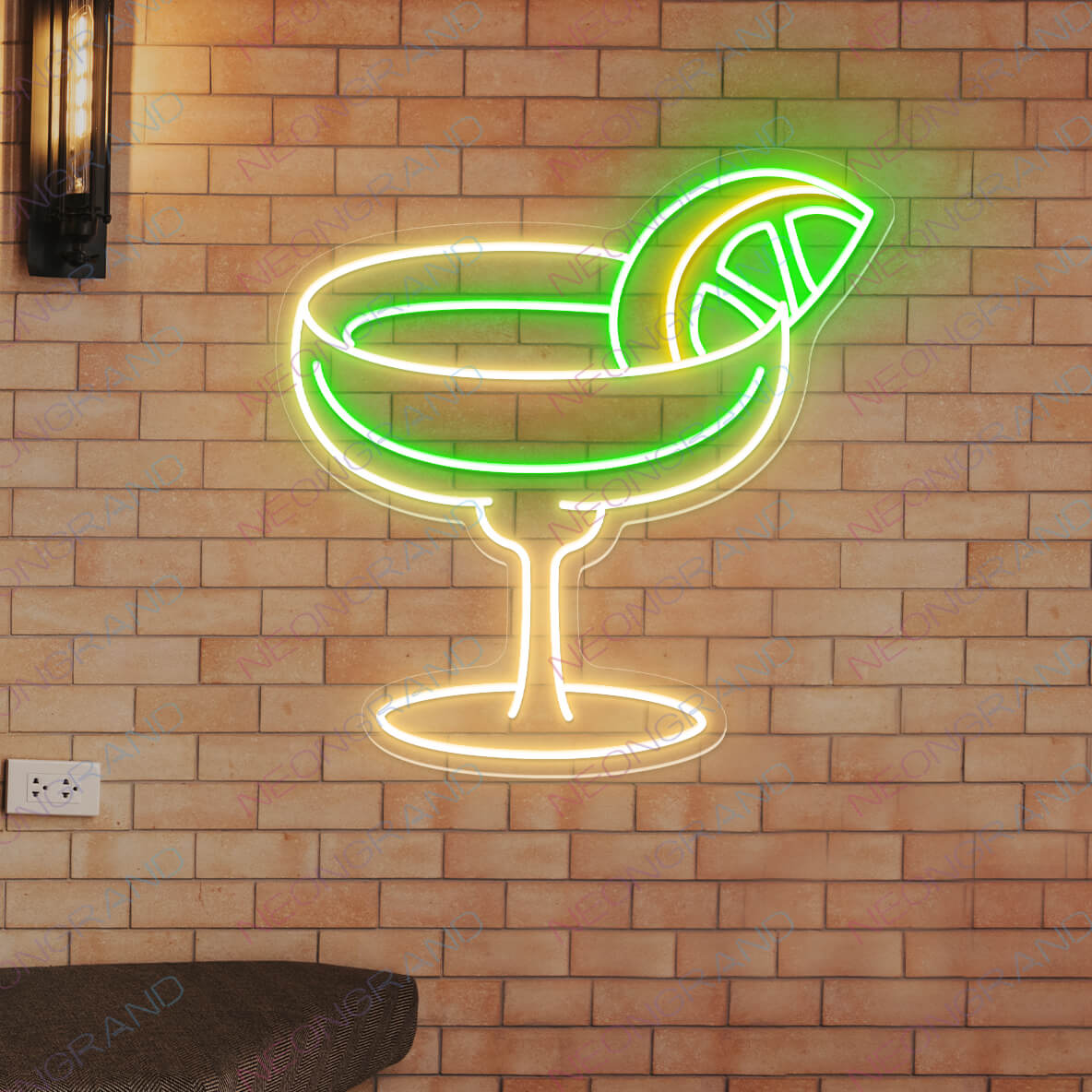 Enseigne lumineuse à LED pour bar Margarita