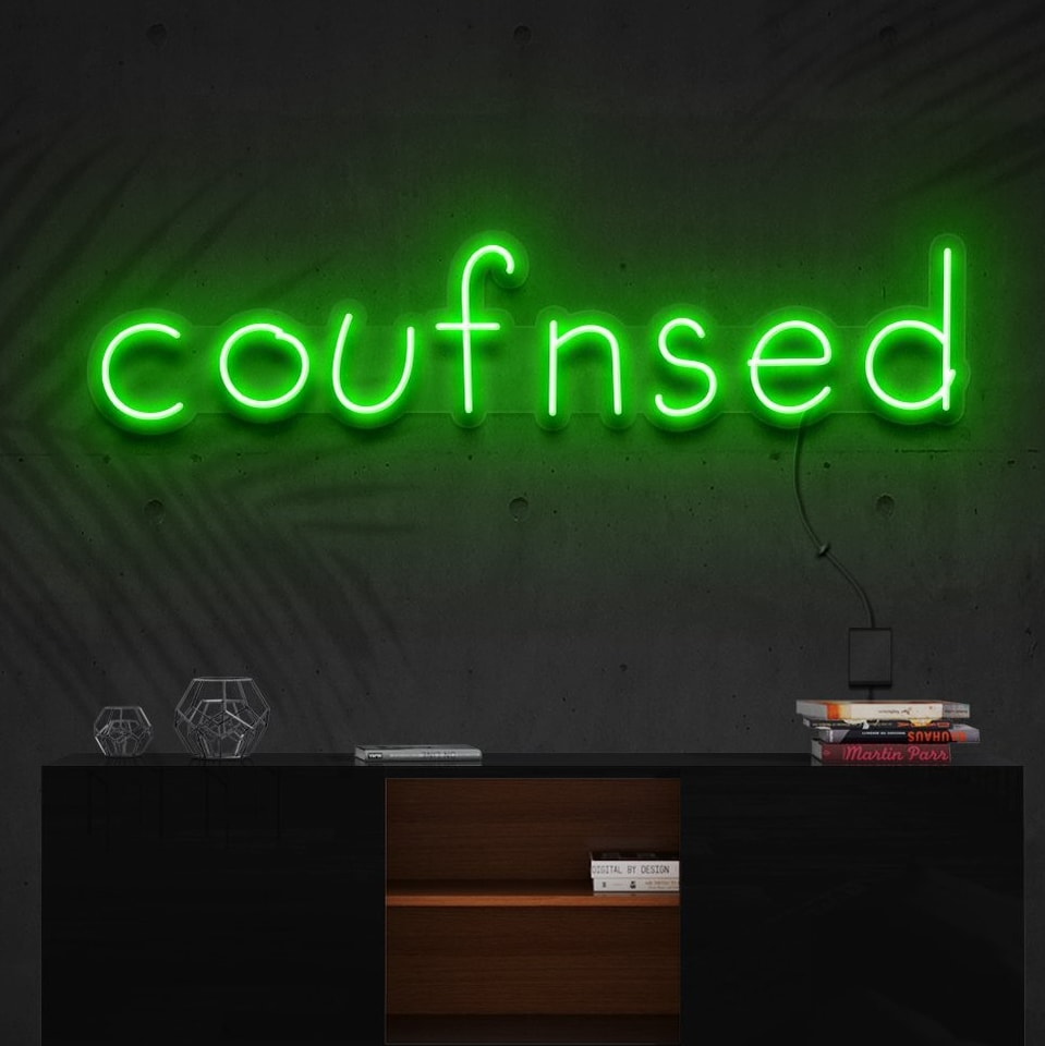 Enseigne lumineuse "Confused"