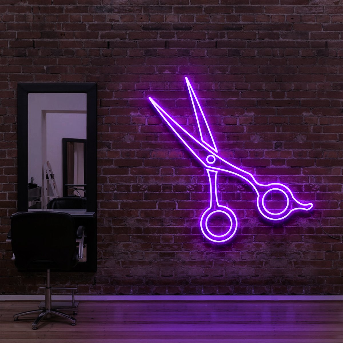 "Clippers" Enseigne Lumineuse pour Salons de Coiffure & Barbiers