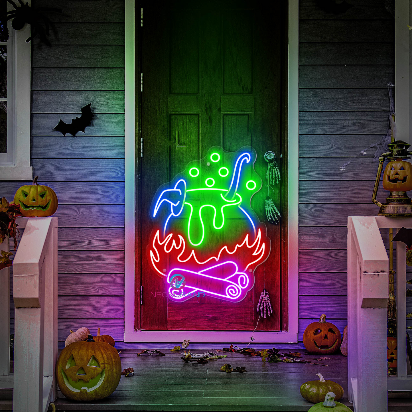 Panneau au néon de sorcière Potion de sorcière Halloween Lumière LED