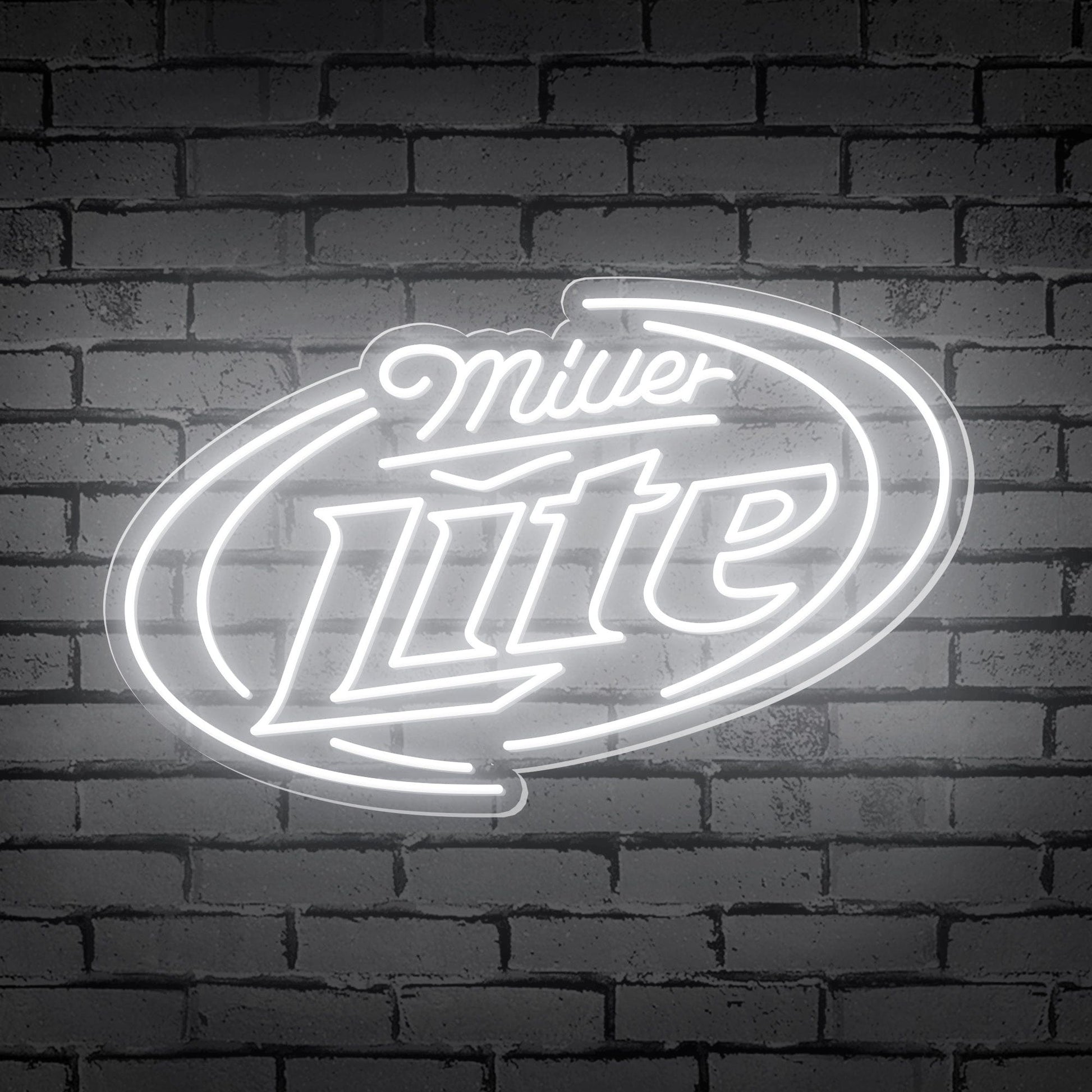 "Miller Lite" Enseigne Néon pour Bar en Parenthèses