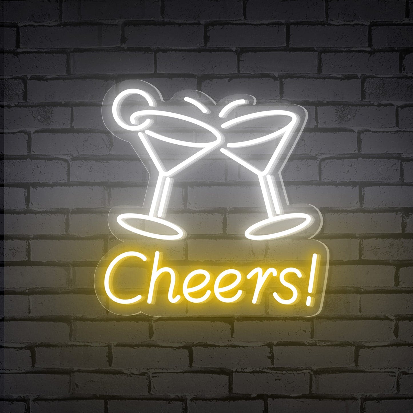 "Cheers!" led waterproofs à Cocktail Néon Lumineux