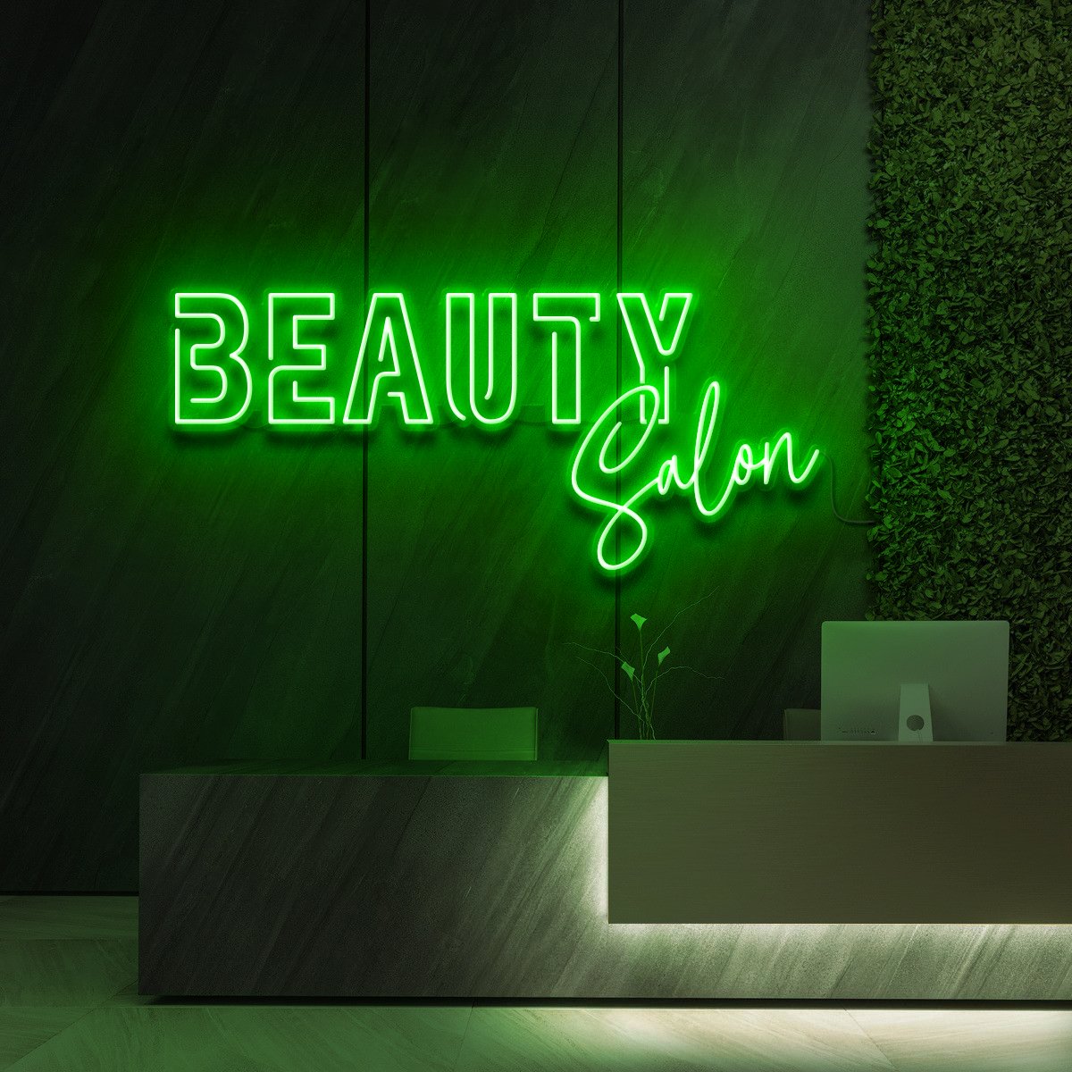 "Beauty Salon" Enseigne Néon pour Studios de Beauté & Cosmétiques