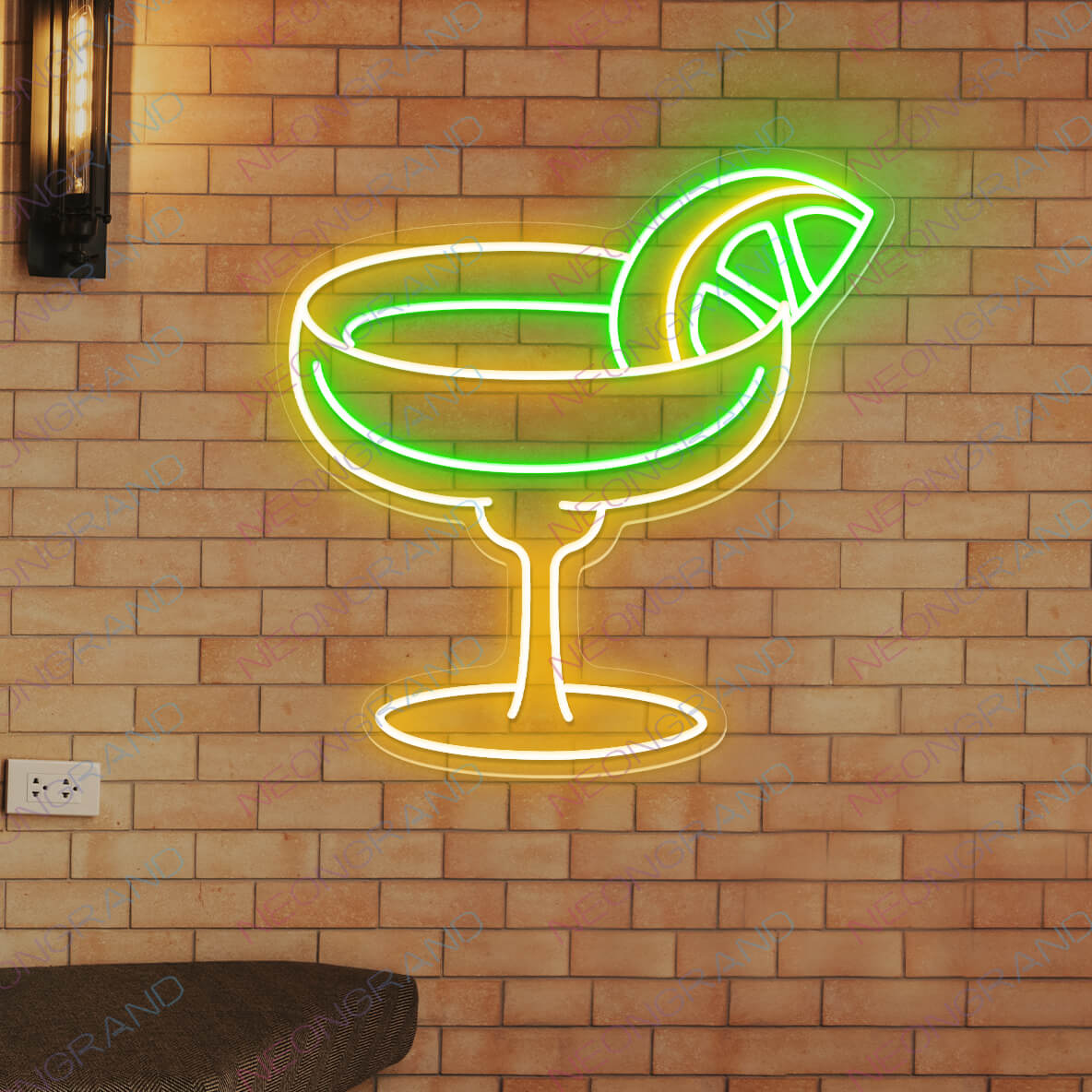 Enseigne lumineuse à LED pour bar Margarita