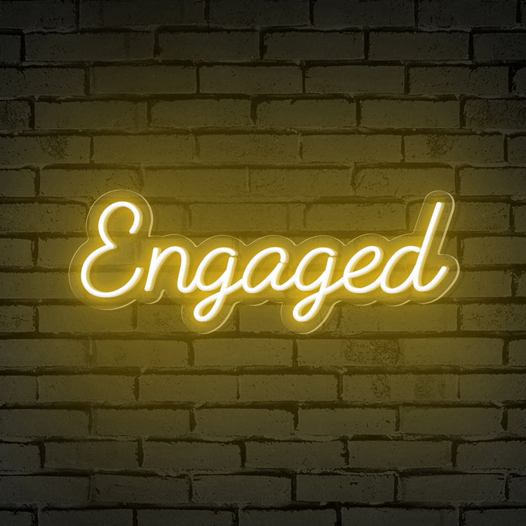 "Engaged" Word neon sign - "Panneau néon « Engagé »"