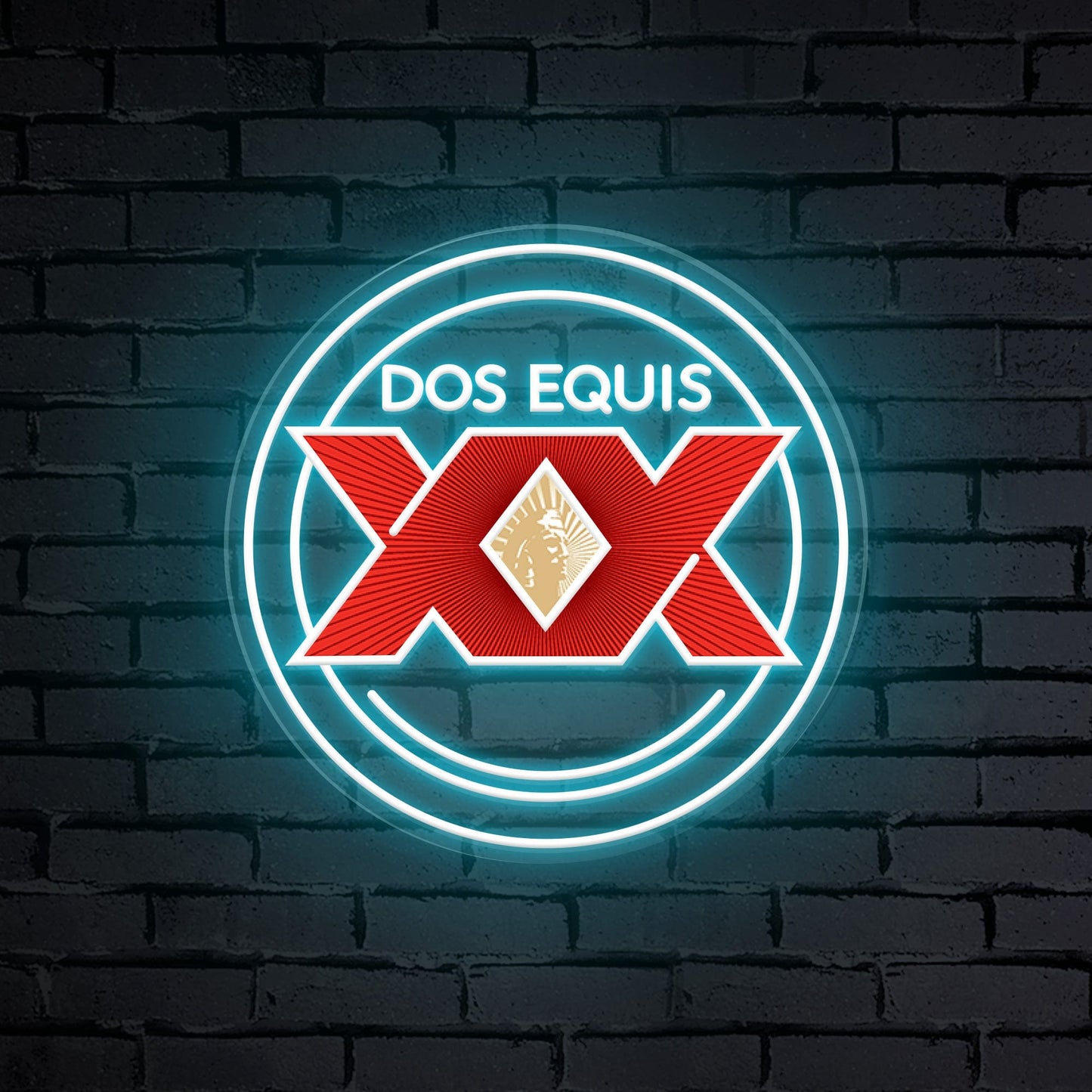 "Logo DOS EQUIS XX" Signe Lumineux de Bière