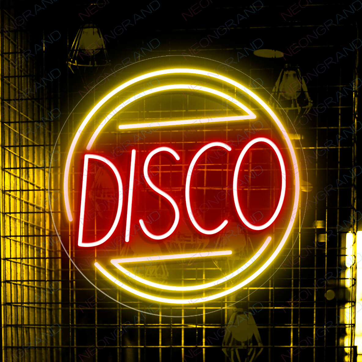 Enseigne néon "Disco Club Music" avec lumières LED pour bar néon