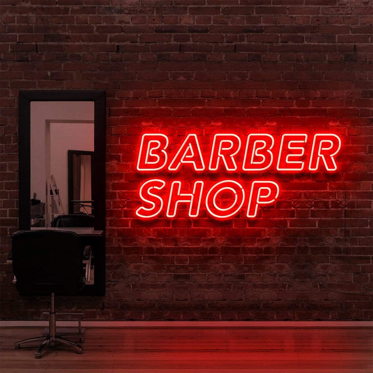 "Barbershop" Enseigne Néon pour Salons de Coiffure & Barbiers