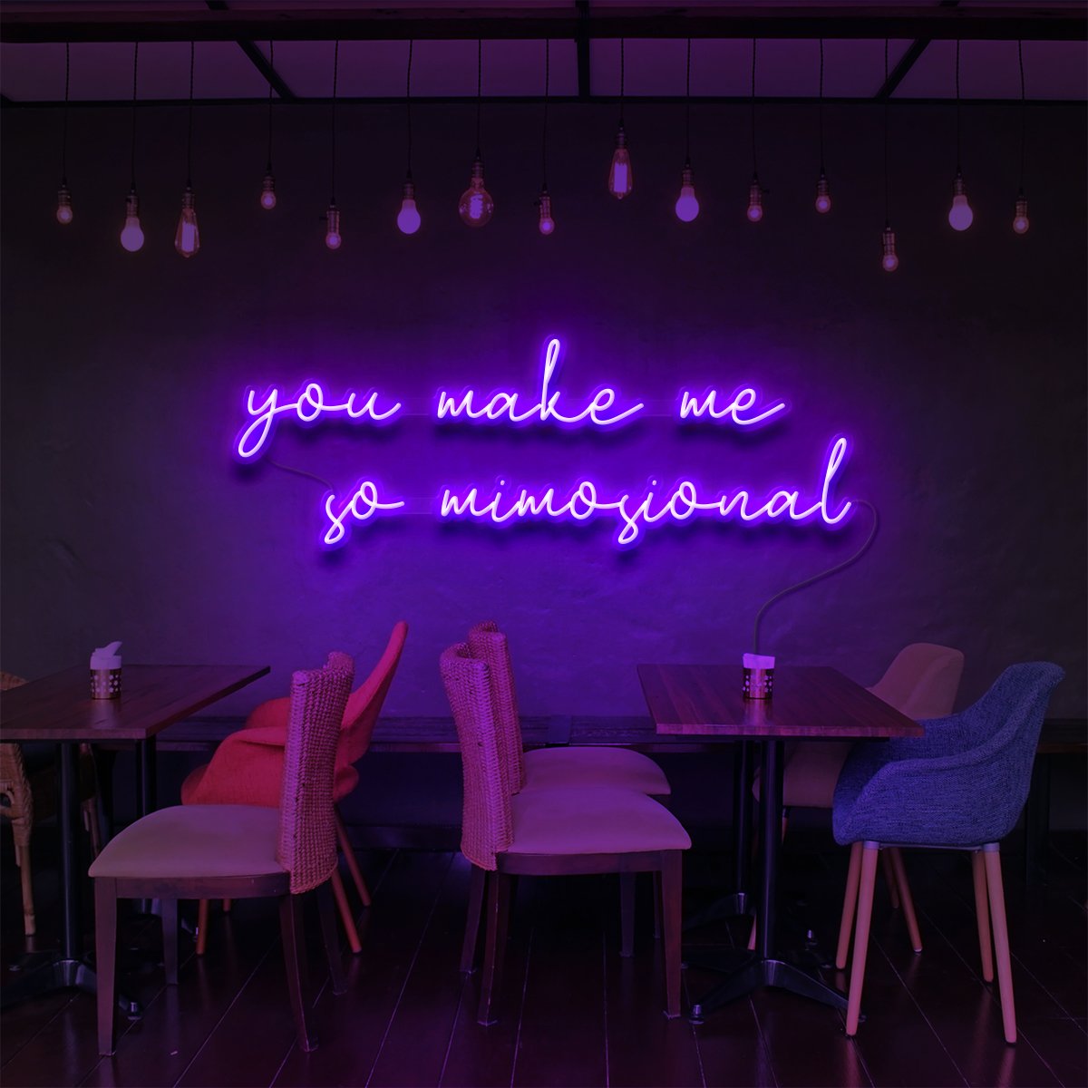 "Vous me rendez si Mimosional" Enseigne Lumineuse pour Bars & Restaurants