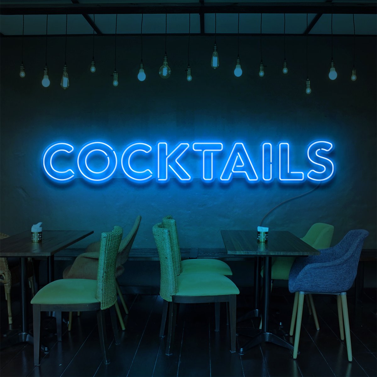 "Enseigne Néon 'Cocktails' pour Bars & Restaurants"