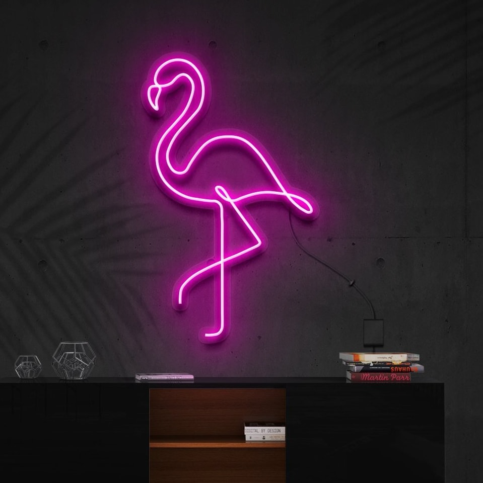 "Enseigne néon "Flamingo""