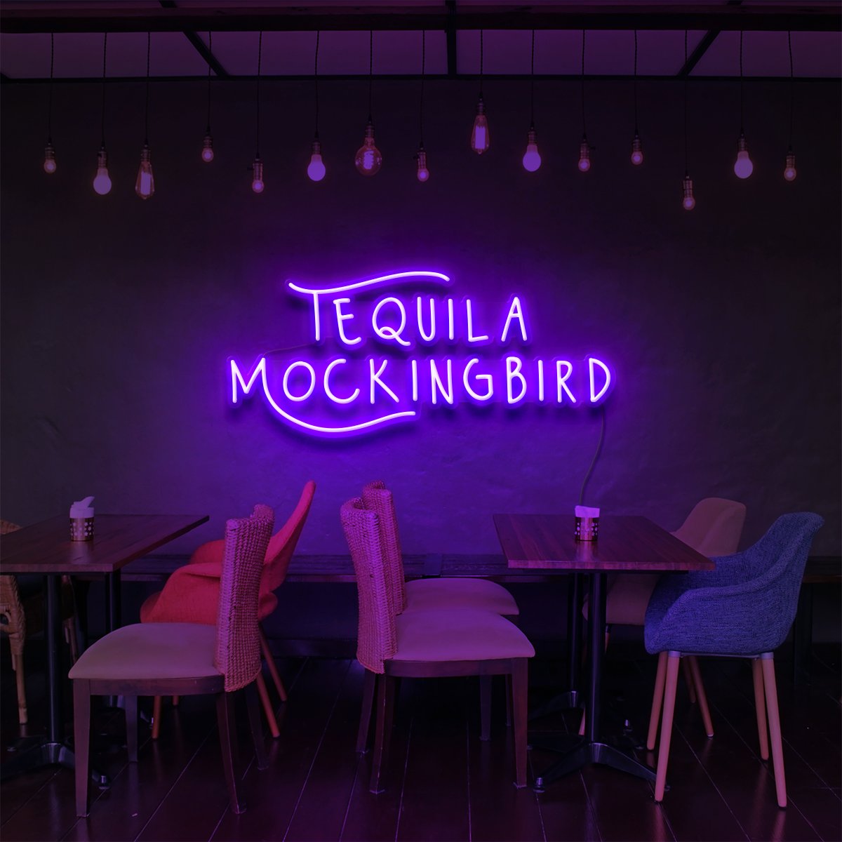 "Tequila Mockingbird" Enseigne Lumineuse pour Bars & Restaurants