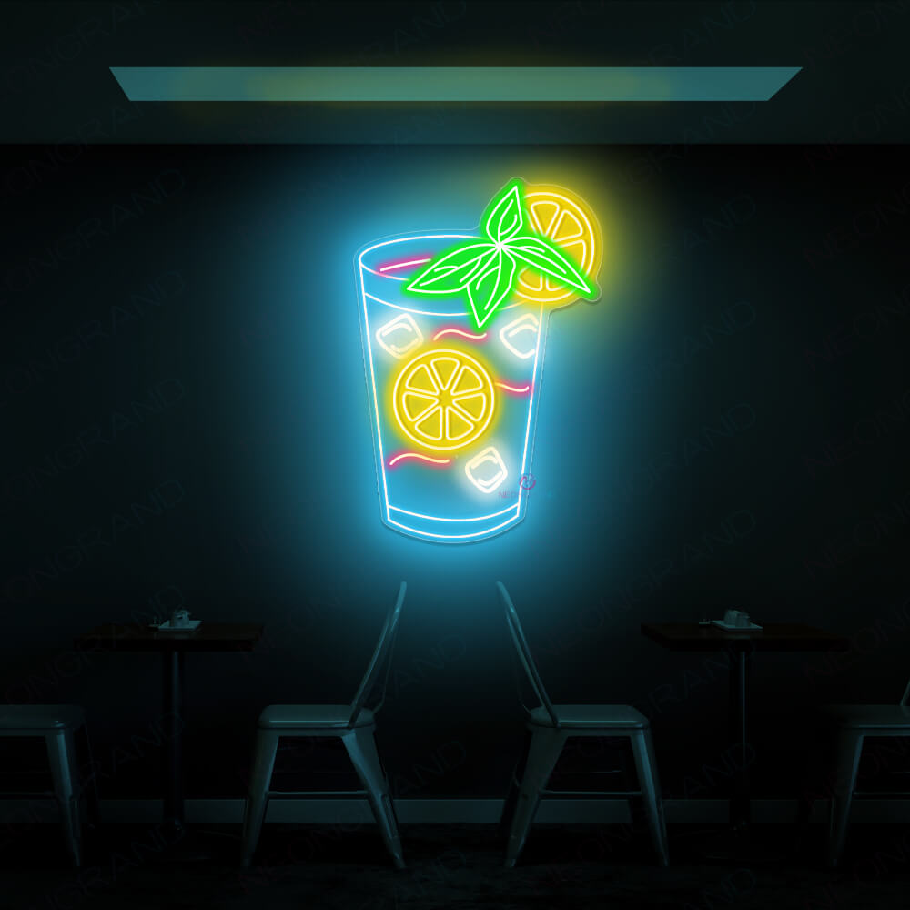 Panneau éclairé "Mojito Bar" en néon LED