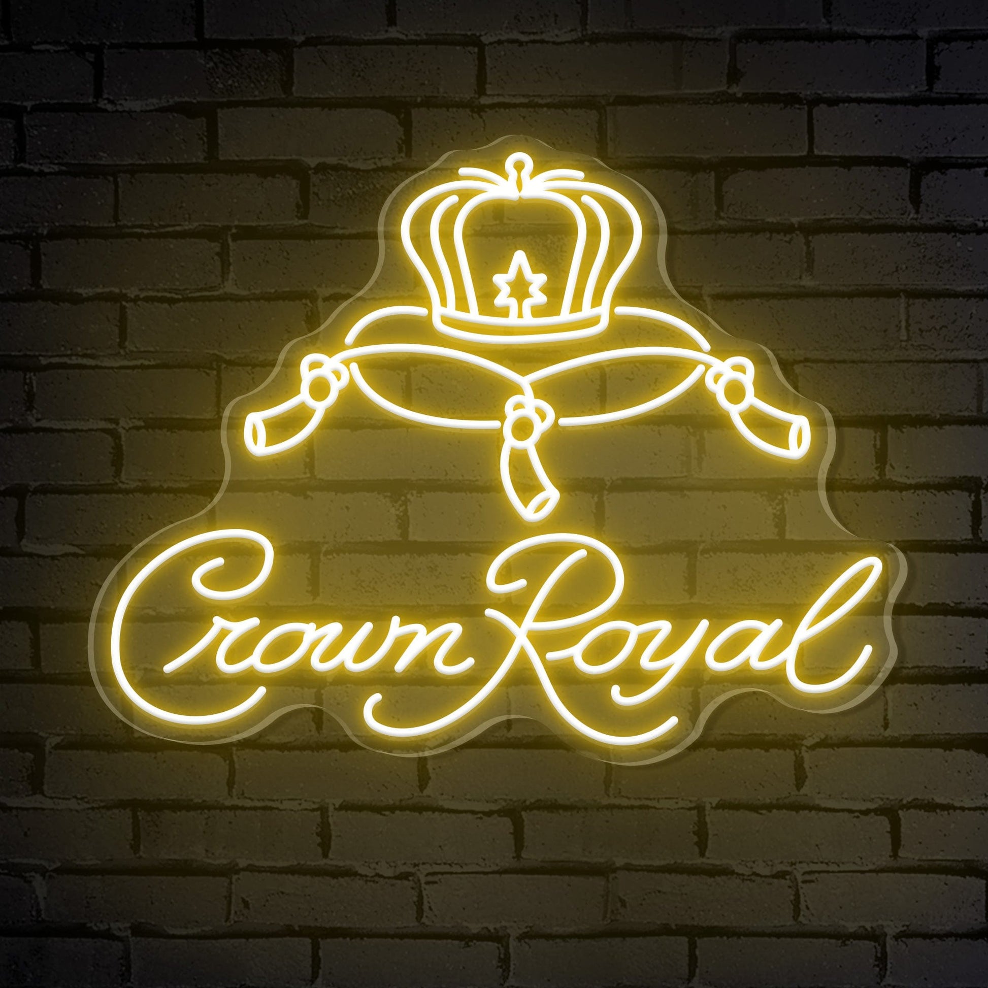 "Enseigne Néon 'Crown Royal' pour Bar"