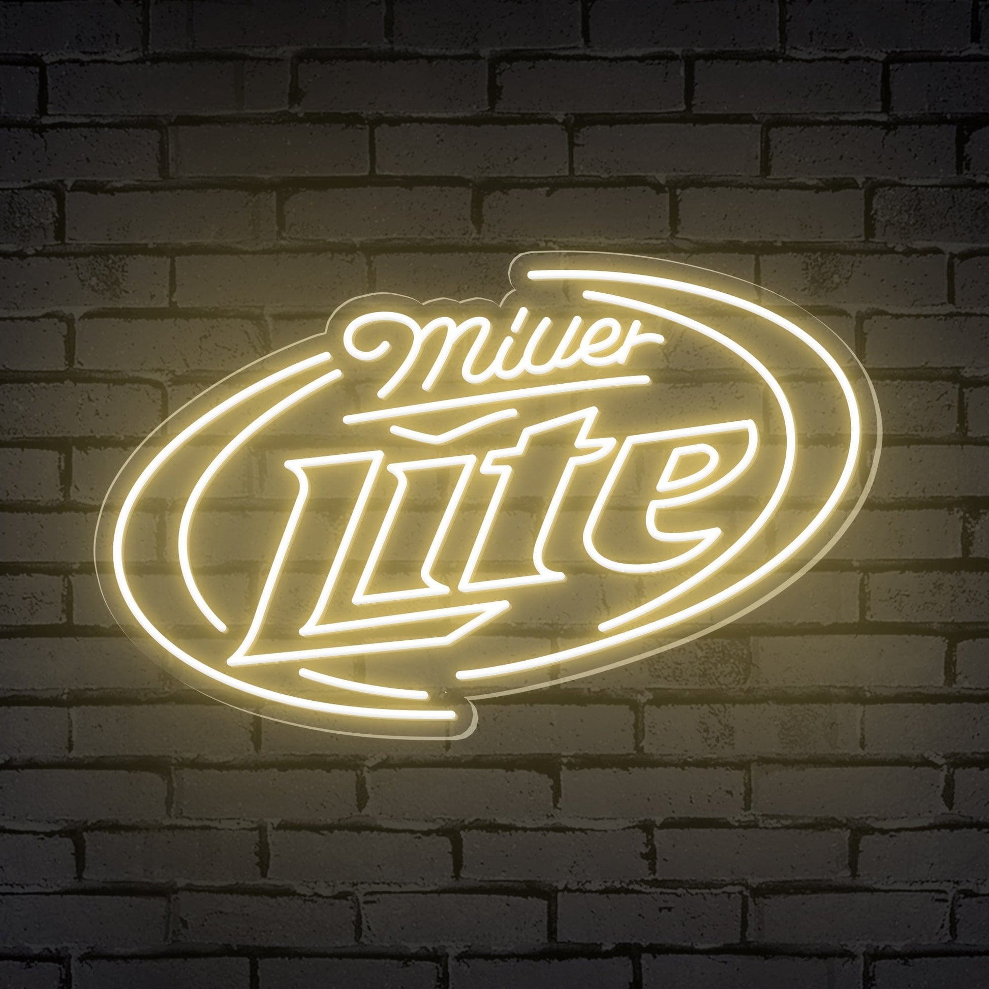 "Miller Lite" Enseigne Néon pour Bar en Parenthèses