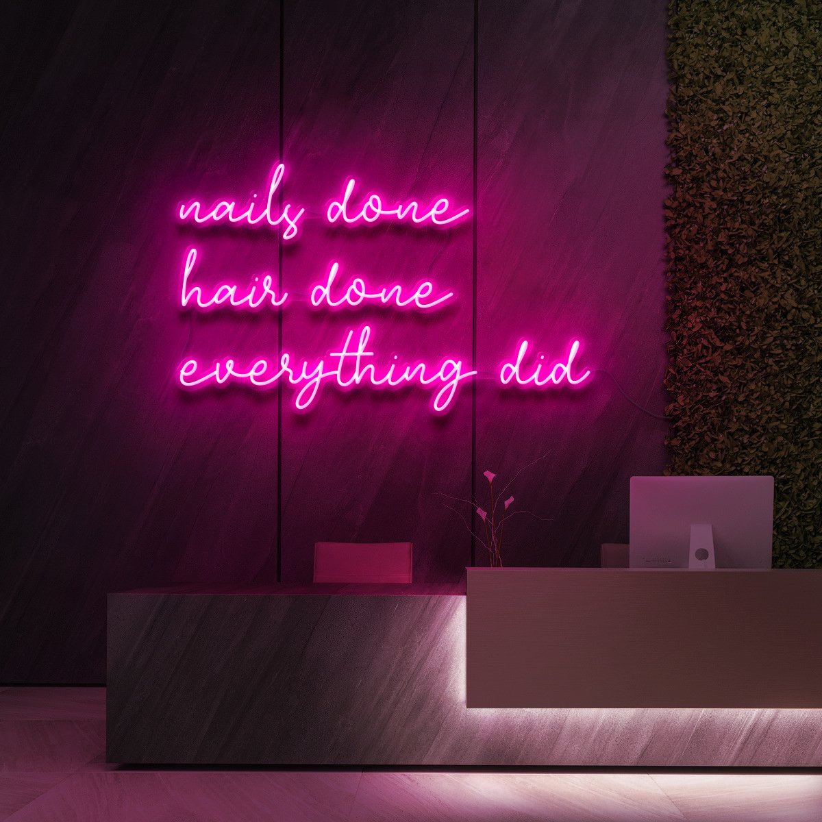 "Everything Did" - Enseigne Néon pour Studios de Beauté & Cosmétiques