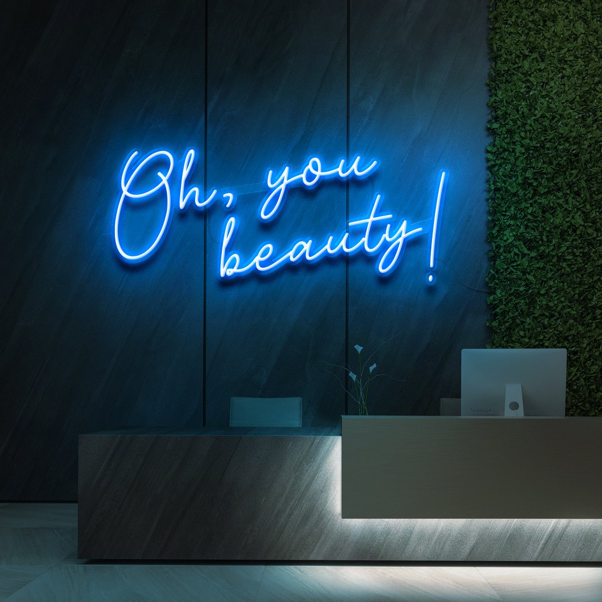 "Oh, You Beauty!" Enseigne Lumineuse pour Instituts de Beauté & Cosmétique