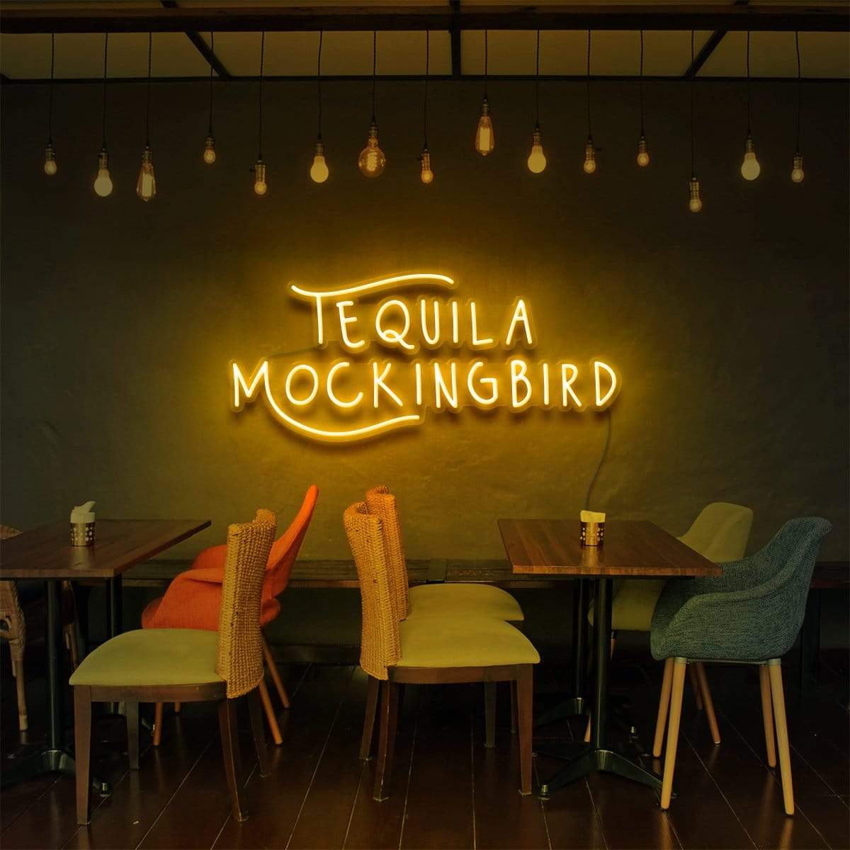 "Tequila Mockingbird" Enseigne Lumineuse pour Bars & Restaurants