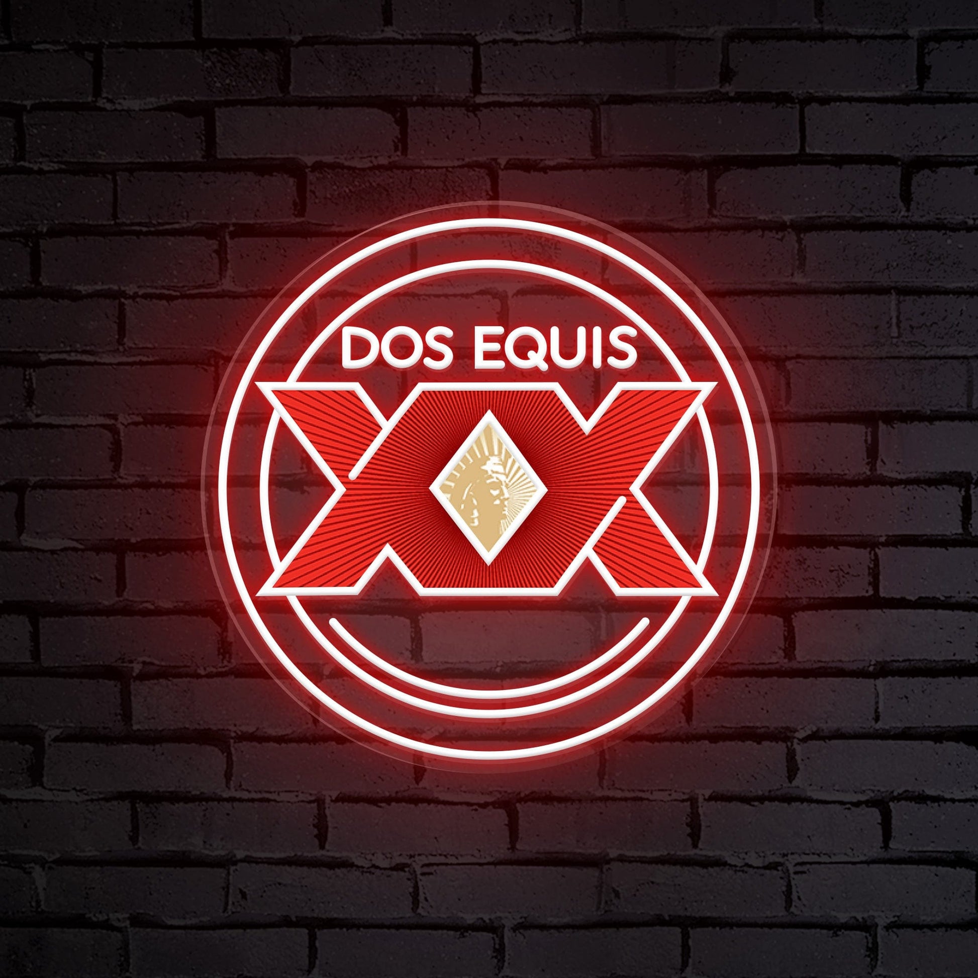 "Logo DOS EQUIS XX" Signe Lumineux de Bière