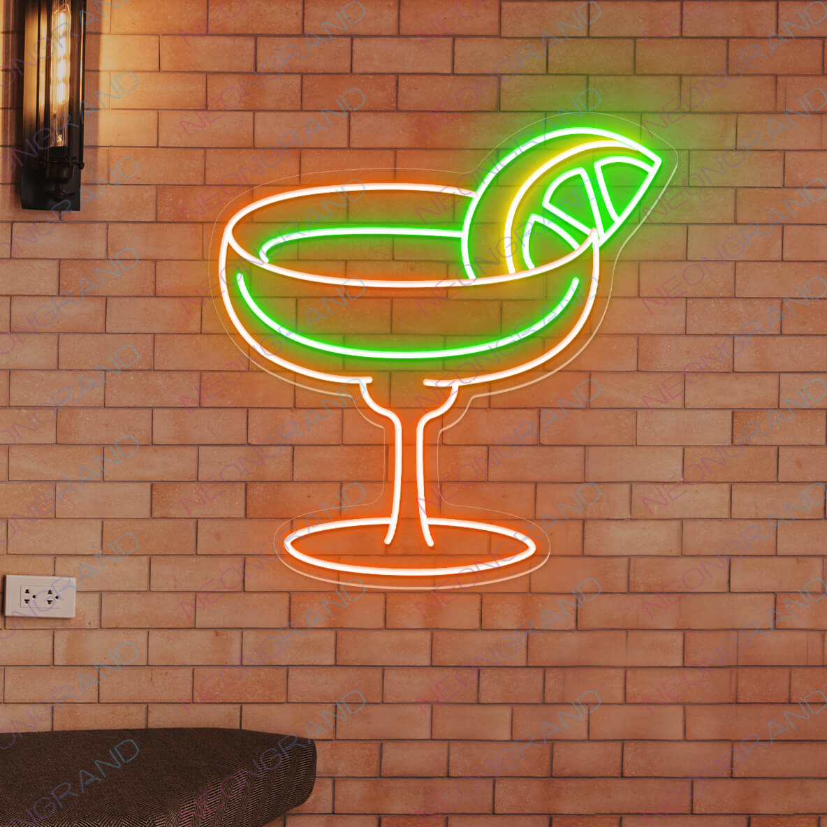 Enseigne lumineuse à LED pour bar Margarita