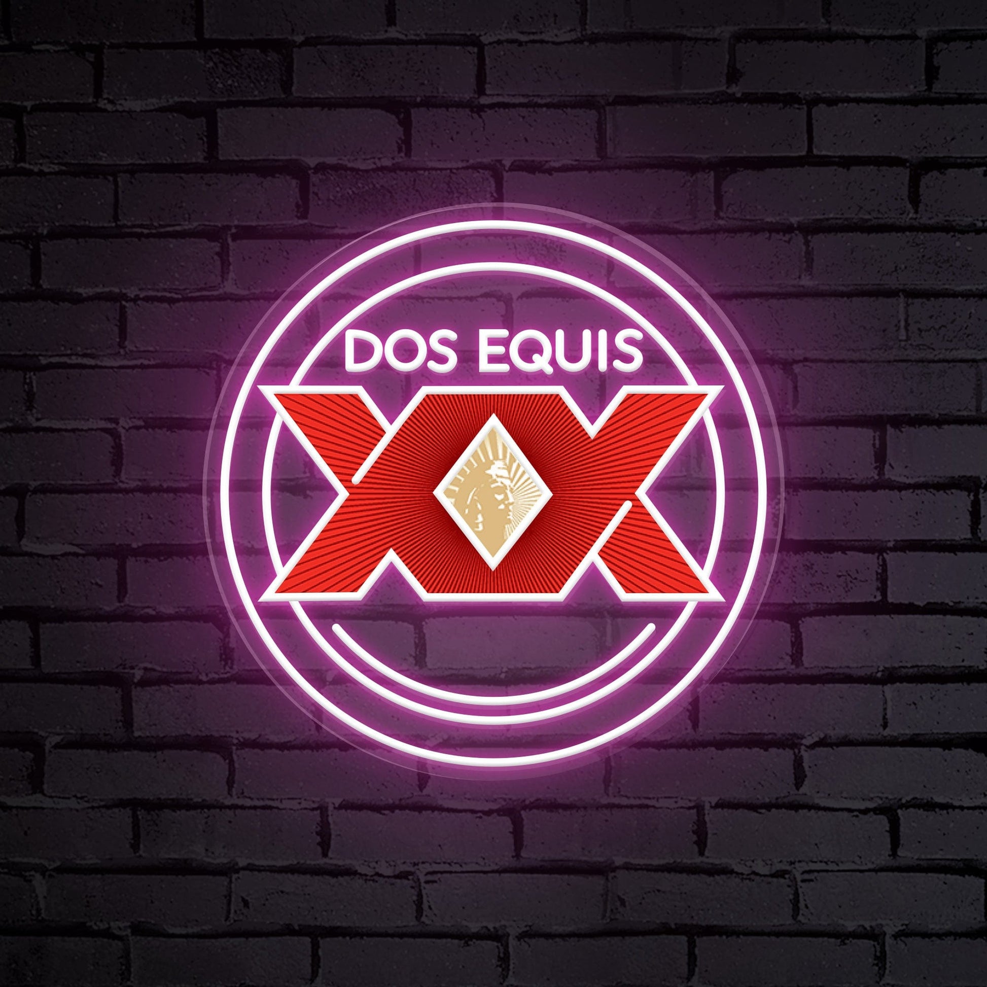 "Logo DOS EQUIS XX" Signe Lumineux de Bière