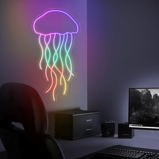 "Magie de Méduse Multicolore" LED Neon Sign