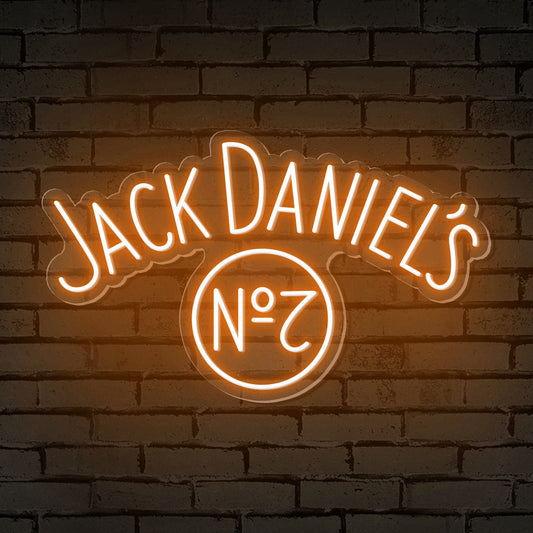 "Jack Daniel's" - Logo en Néon du Mot Whisky