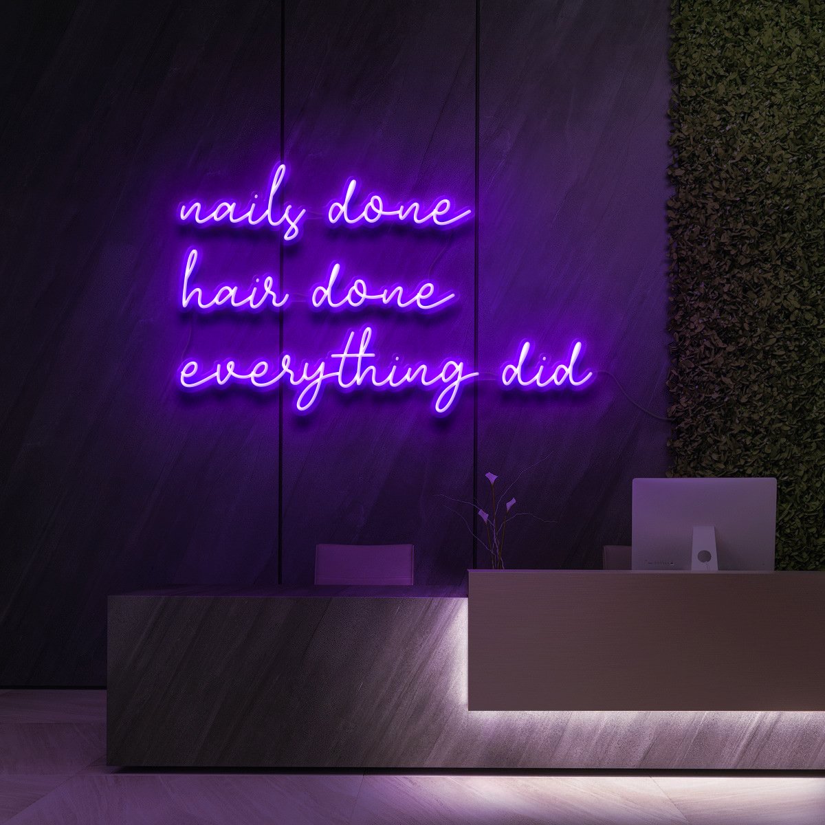 "Everything Did" - Enseigne Néon pour Studios de Beauté & Cosmétiques